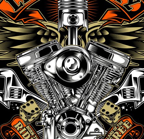 Legendary motorcycle vector t shirt design artwork