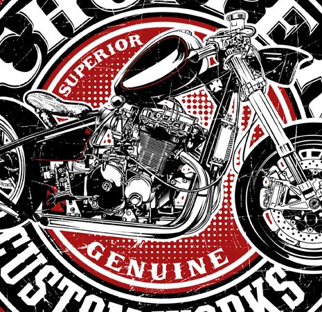 Chopper custom works buy t shirt design artwork