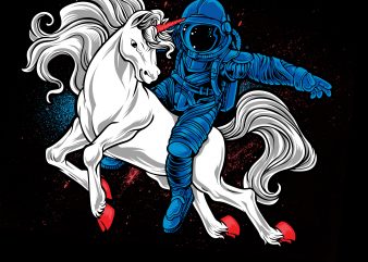horseman astronaut- astronaut +horse t-shirt design
