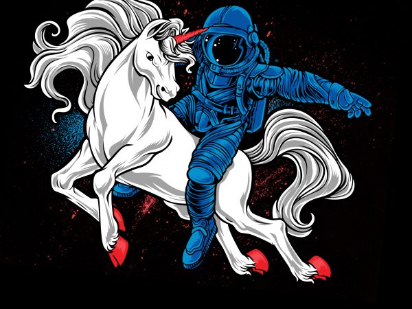Horseman astronaut- astronaut +horse t-shirt design