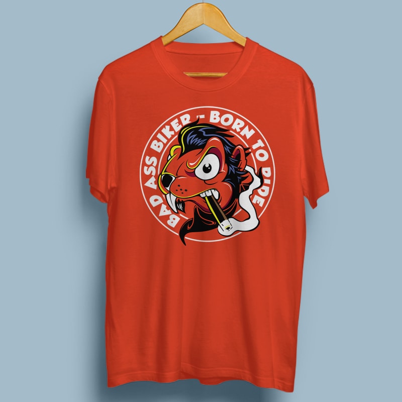 BAD ASS BIKER t shirt designs for sale