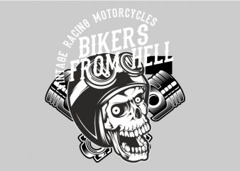 Biker From Hell buy t shirt design artwork