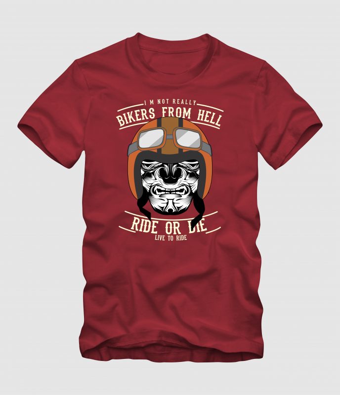 Biker From Hell buy t shirt design
