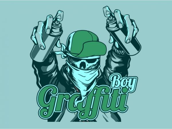 Boy graffiti buy t shirt design artwork