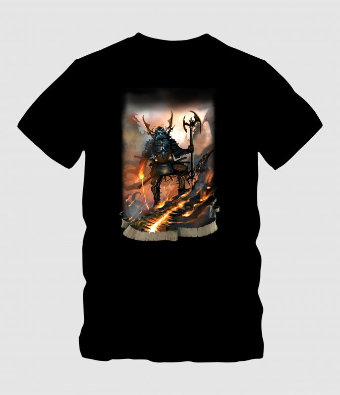 Bushido Samurai War buy t shirt design