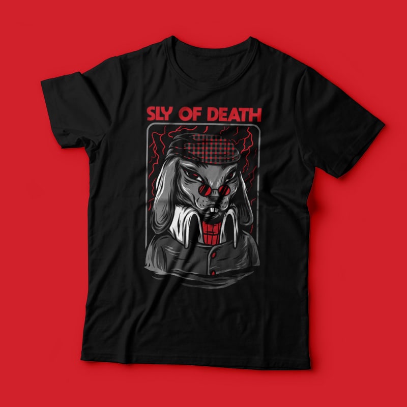 Sly of Death T-Shirt Design t shirt design graphic