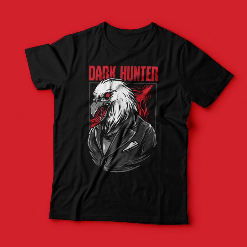 Dark Hunter T-Shirt Design t shirt design graphic