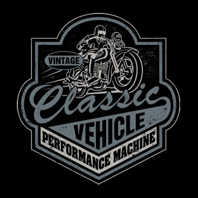 Classic vehicle print ready shirt design