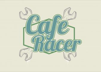 Cafe Racer vector t shirt design for download