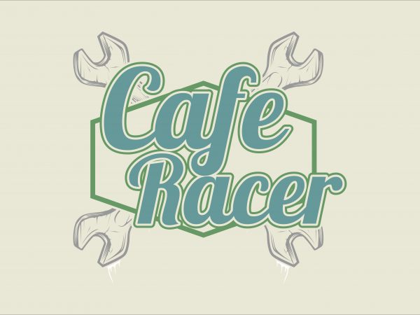 Cafe racer vector t shirt design for download