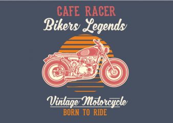 Cafe Racer Lagend t shirt design to buy