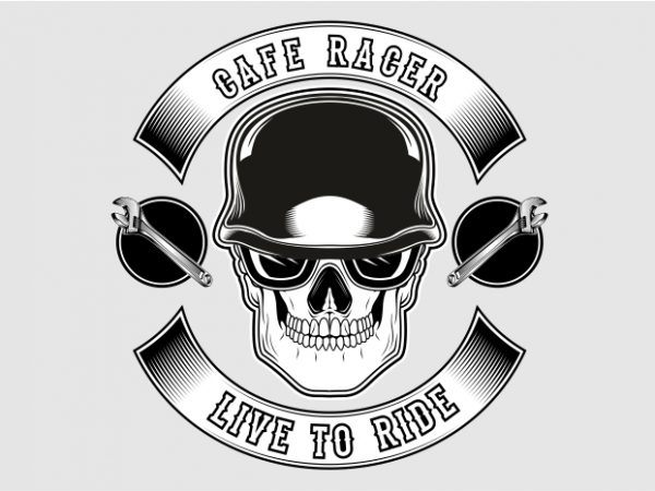Cafe racer live to ride buy t shirt design