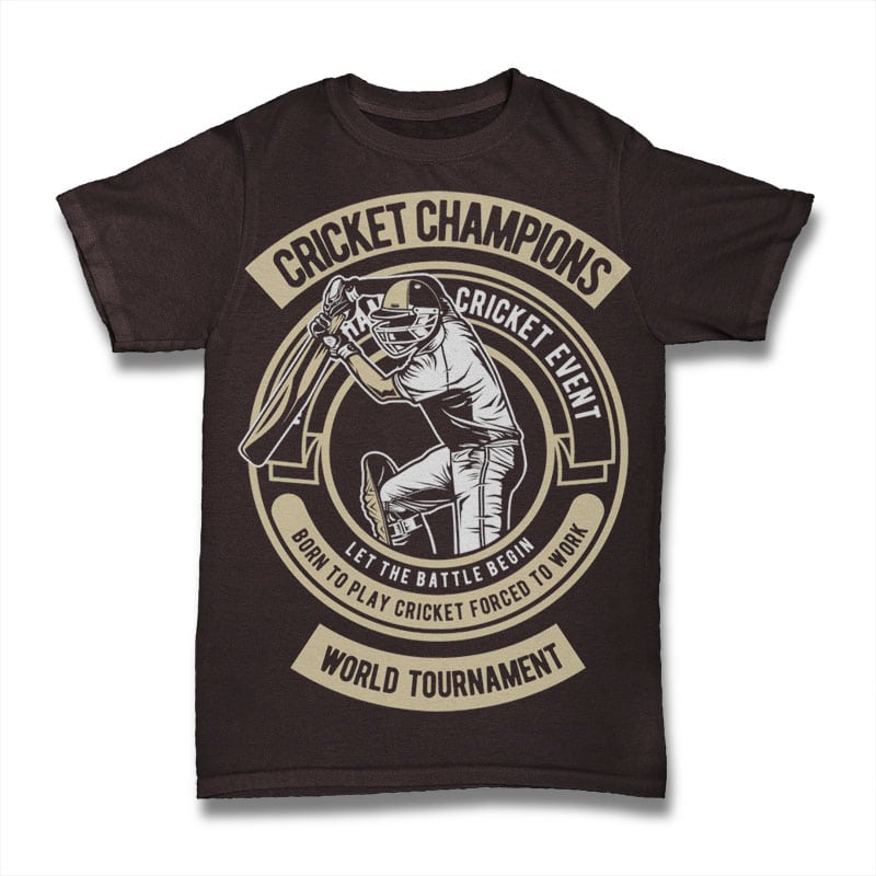 Cricket Champions tshirt-factory.com