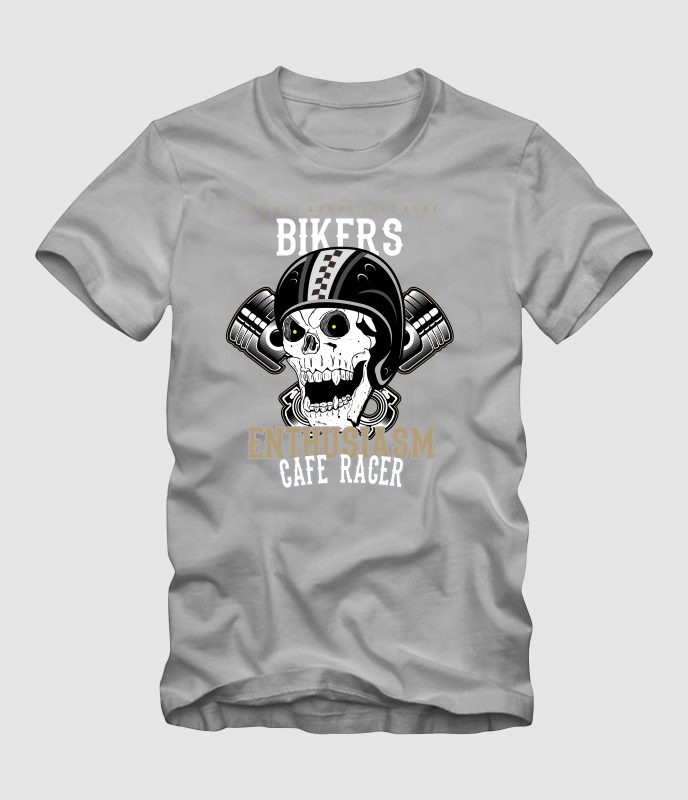 ENTHUSIASM CAFE RACER tshirt designs for merch by amazon