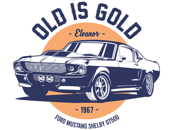Old is gold t shirt design to buy
