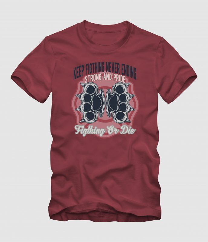 Knuckle Fight t shirt design png