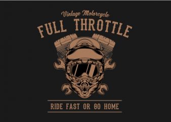 Full Throttle buy t shirt design