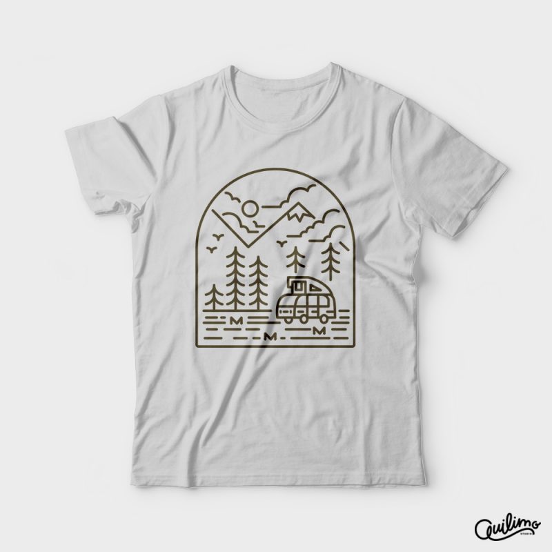 Into the Mountain t shirt designs for print on demand