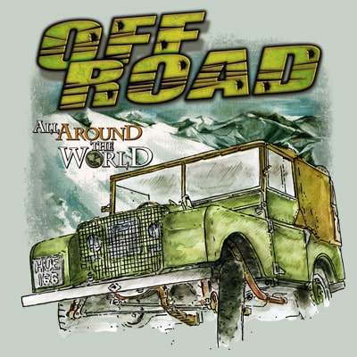 Off road print ready t shirt design