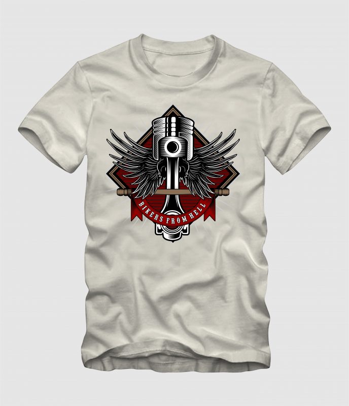 Pistin Wings t shirt designs for printful