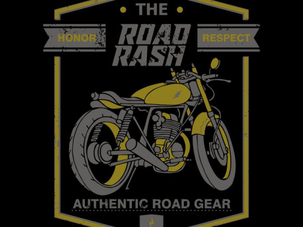 Road rash buy t shirt design for commercial use