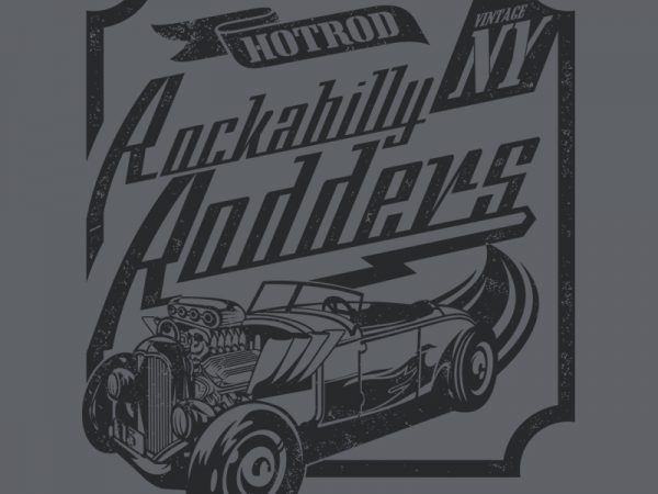 Rodders commercial use t-shirt design