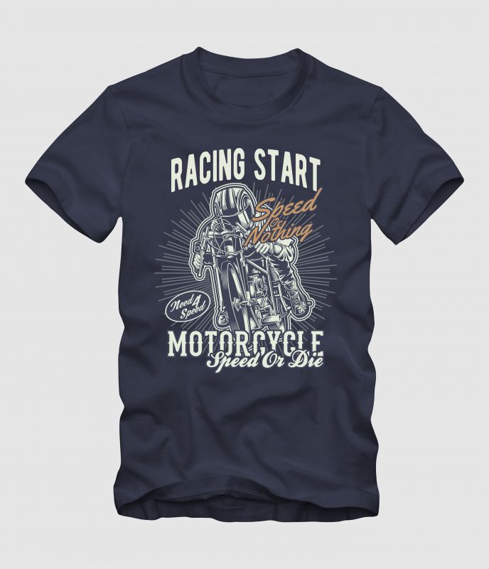 Racing Start buy t shirt design