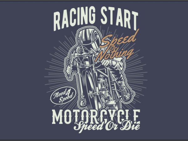 Racing start t shirt design for purchase