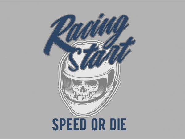 Racing start vector t-shirt design