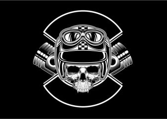 Skull Likes Ride graphic t-shirt design
