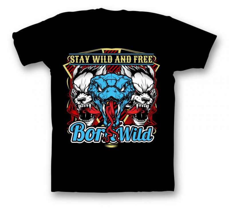 Stay Wild and Free tshirt-factory.com