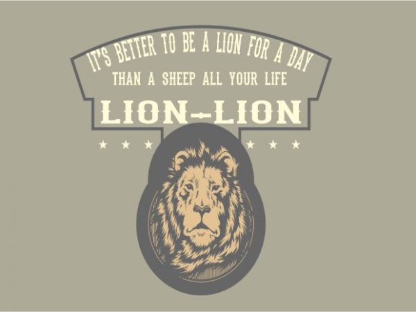 The lion t shirt design png