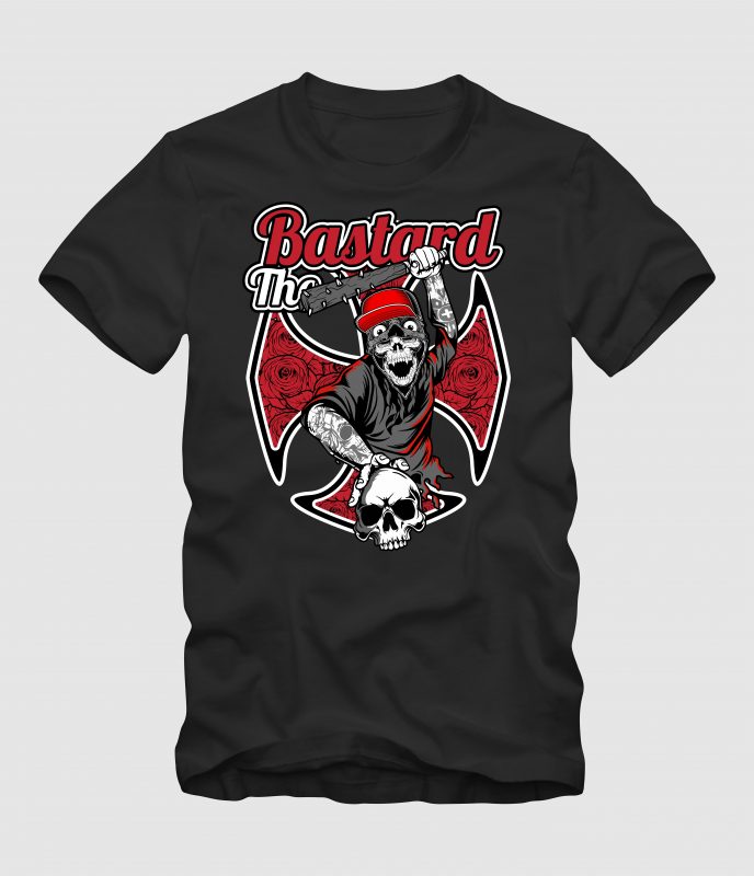 The Bastard vector t shirt design