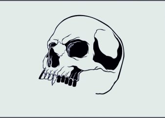 Immortal Skull buy t shirt design for commercial use