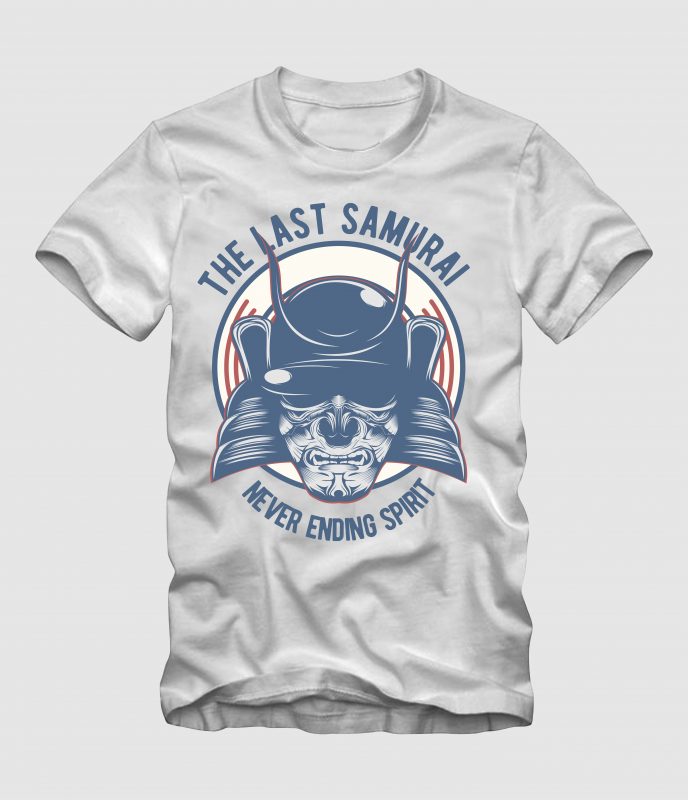 The Last Samurai t shirt design graphic