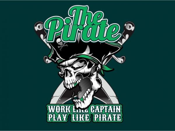 The pirates buy t shirt design for commercial use