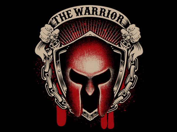 The warrior vector t-shirt design