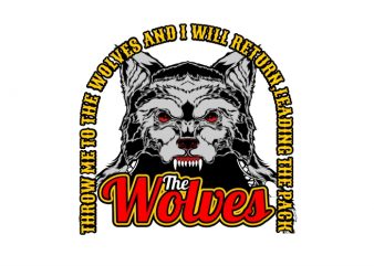 The Wolves t shirt design png