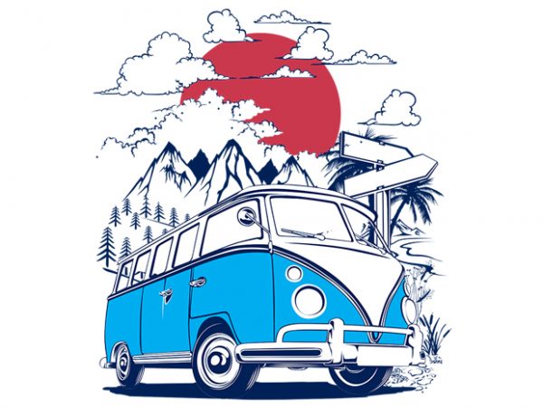 Enjoy the journey vector shirt design