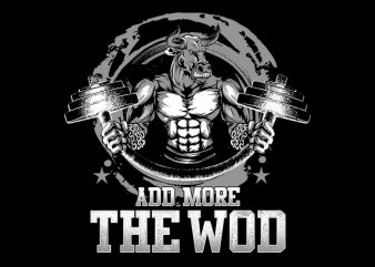 Demolish the WOD buy t shirt design for commercial use