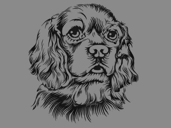 Cute dog vector t-shirt design