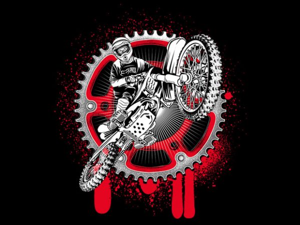 Motocrross vector t shirt design artwork
