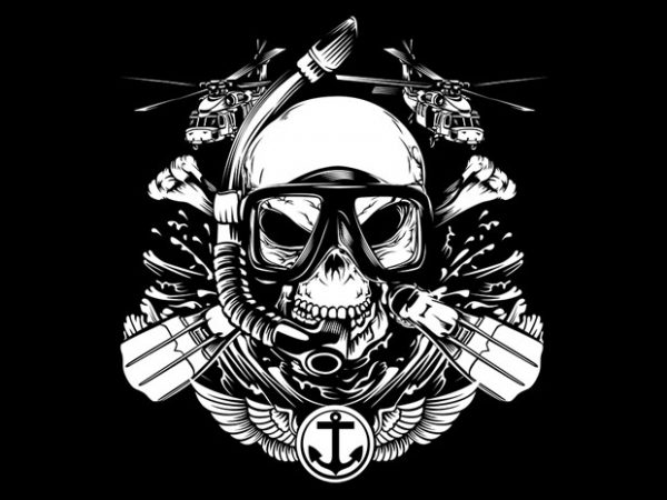 I’am marine vector t-shirt design template