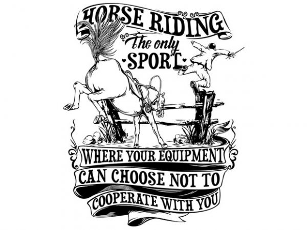 Horse riding t shirt design to buy