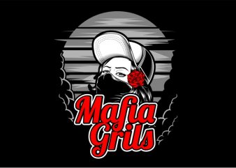 Mafia Girl t shirt design for purchase