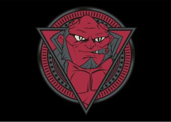 Red Devil Smoking t shirt design to buy