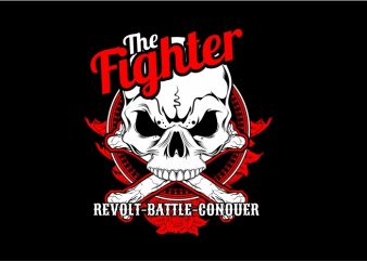 The Fighter t shirt design for sale