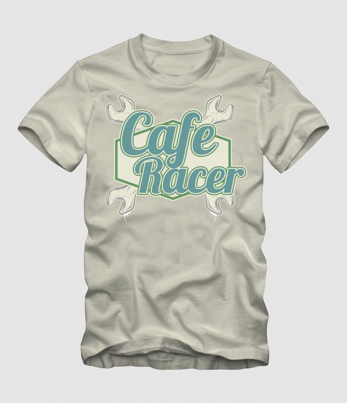 Cafe Racer t shirt designs for printful