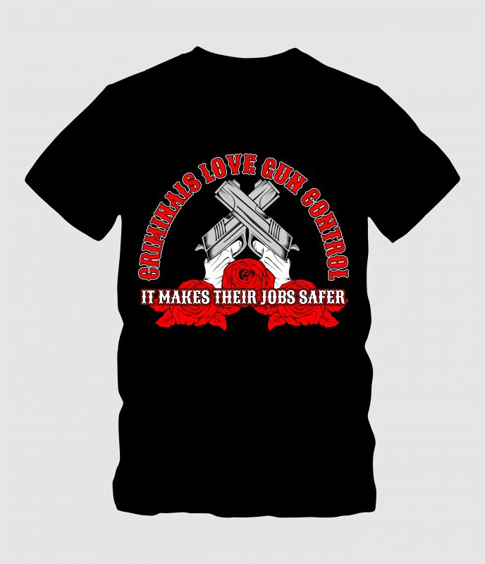 Criminals Love Gun Control tshirt-factory.com