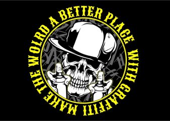 Make The World a Better Place vector t-shirt design for commercial use